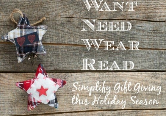 Want Need Wear Read