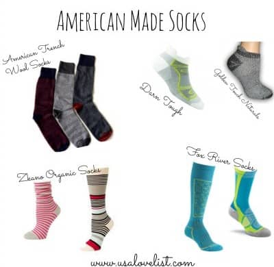 American Made Sock Source Guide on USALoveList.com