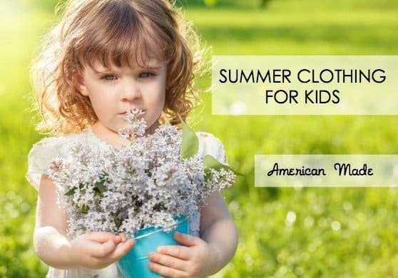 American made summer clothing for kids