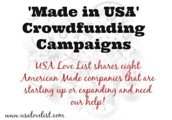 'Made In USA" Crowdfunding campaigns