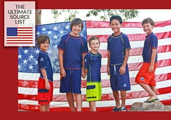 Swimwear for kids made in USA