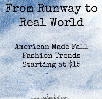 American Made Fall Fashion Trends Under $15