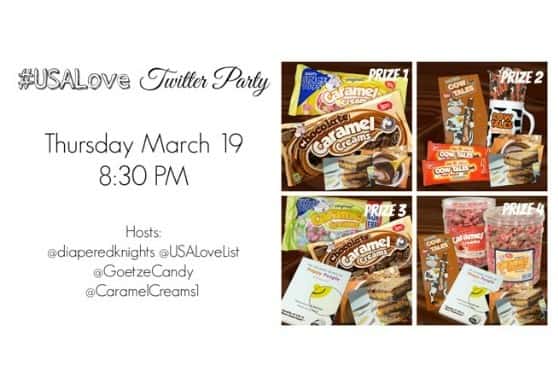 @USAlovelist is hosting a Twitter party!