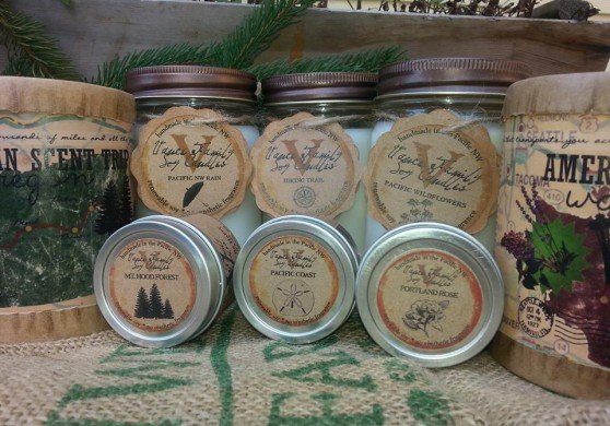 American Made Soy Candles from Vance Candles via USALoveList.com