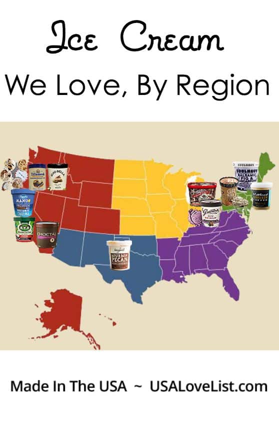 The Best Ice Cream By Region via USALoveList.com