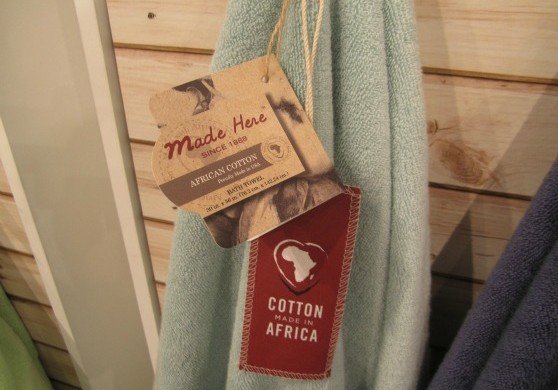 Towels made in the USA | cotton responsibly sourced via the Cotton made in Africa Project