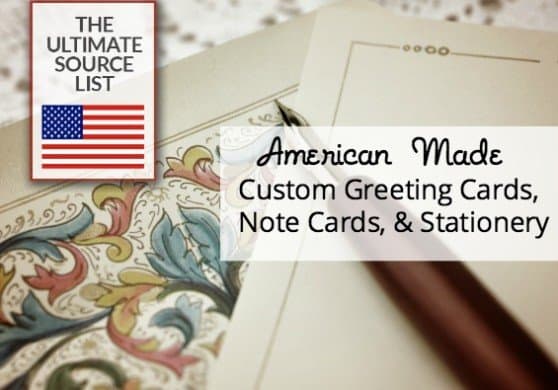 American made custom greeting cards, note cards, stationery