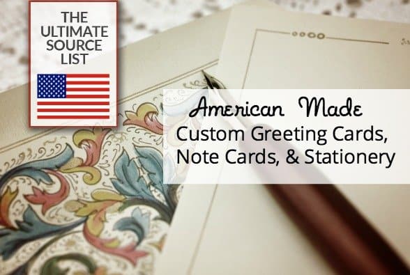 American made custom greeting cards, note cards, stationery