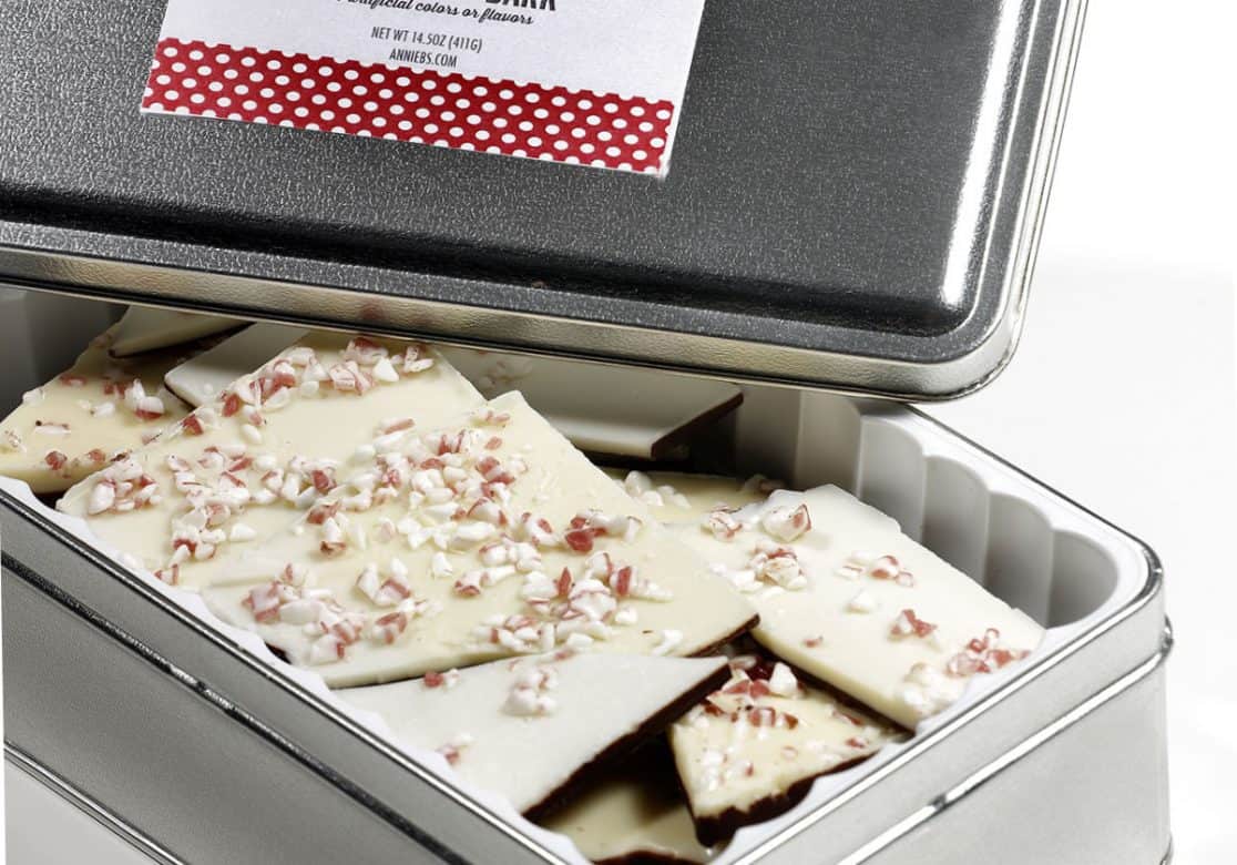 Enter to Win Annie B's luscious peppermint bark. It is Made in the USA. Ends 2/2/17.