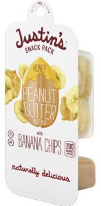 Gluten Free Snacks On-the-Go Justins Honey Peanut Butter and Banana Chips