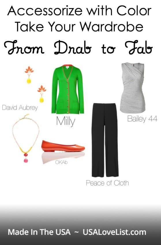 Accessorize with Color and Take Your Wardrobe From Drab to Fab via USALoveList.com