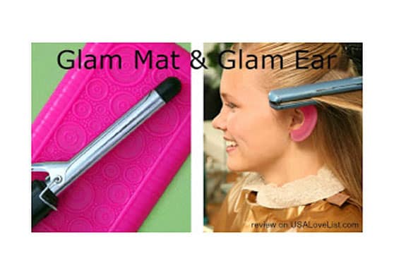 Clever Girl Innovations’ Glam Ears & Glam Mat are Cool Gadgets for your Hot Tools {Made in USA Giveaway}