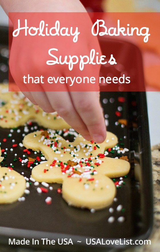 Holiday baking supplies Made in USA