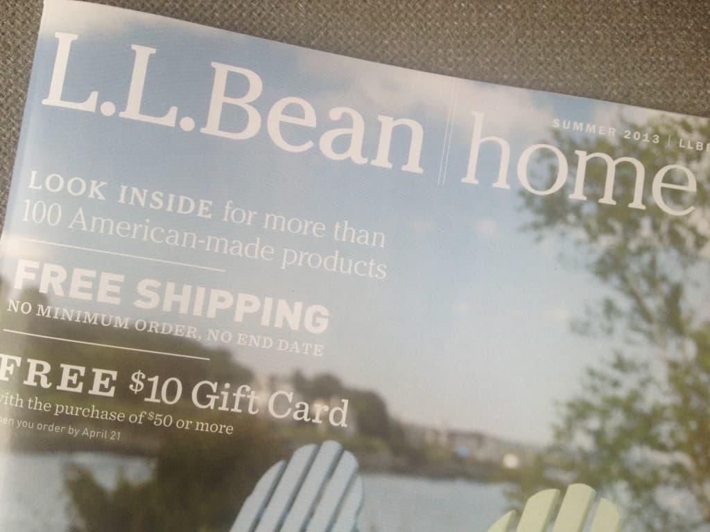 Grab the LL Bean Home Catalog for Furniture Made in USA