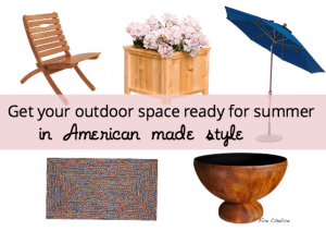 Summer patio, deck, and yard inspiration. LOVE these American made items!