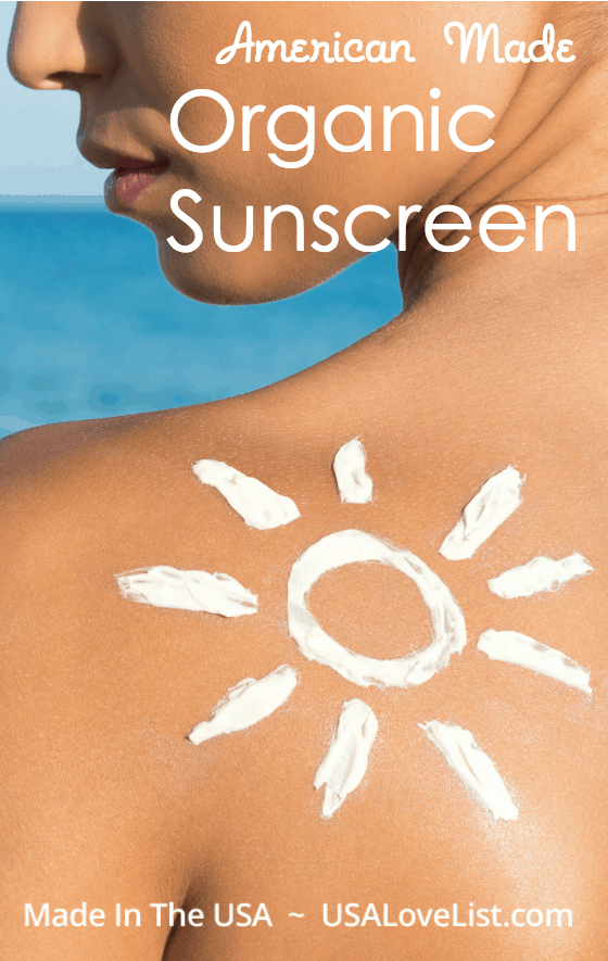 Natural sunscreen with organic ingredients Non toxic sunscreen Made in USA