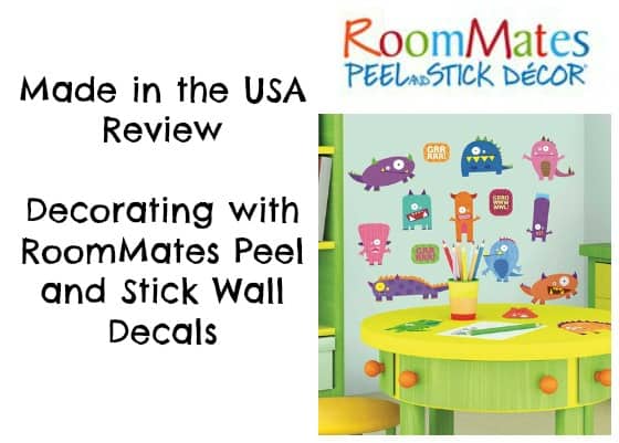 Made in the USA Review: Decorating with RoomMates Peel and Stick Decor