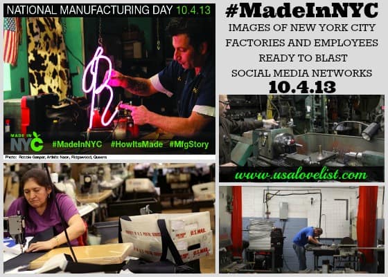 Manufacturing Day Social Media Event Set Friday Oct. 4 To Promote Made In NYC