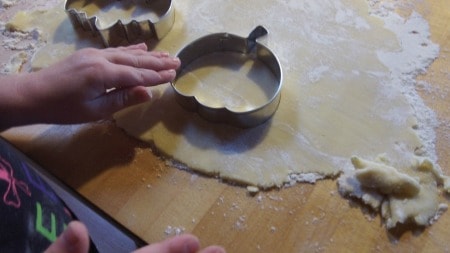 cutting cookies