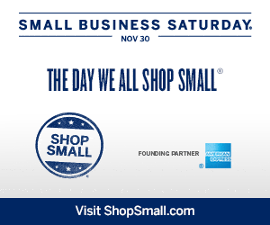 Shop Small. Shop American. November 30.