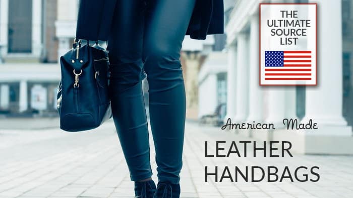 Handmade American Leather Tote Bag