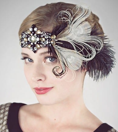 1920s party ideas: Deanna DiBene Millinery flapper headbands #usalovelisted 