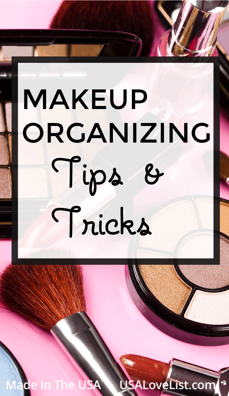 Makeup organizing ideas with American made products #usalovelisted 