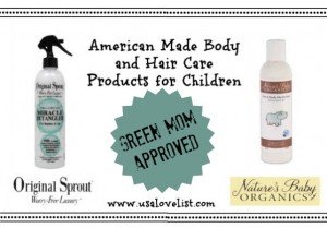 Natural, Safe Body and Hair Care products for Kids, all Made in the USA