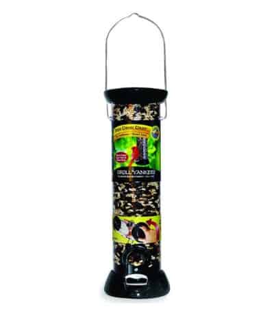 Feeding wild birds: Droll Yankee tube bird feeder | Keeps bird seed dry | Assembled in USA