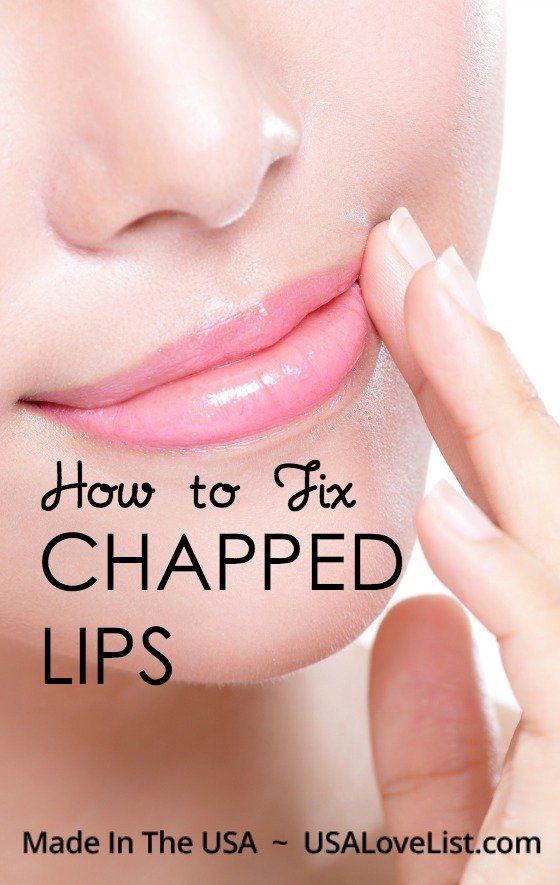 How to fix chapped lips with American made beauty products you can trust #madeinUSA #usalovelisted #winter #skincare