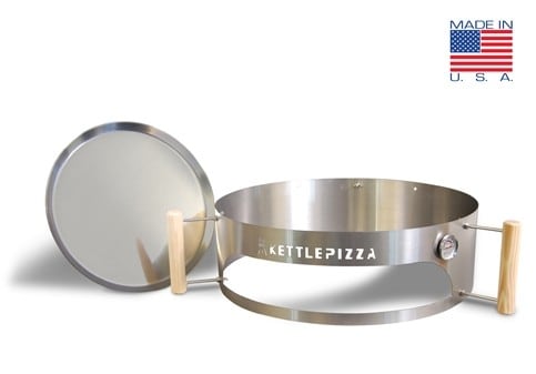 Turn your kettle grill into a wood fired pizza oven with KettlePizza Basic Outdoor Pizza Oven Kit | Made in USA