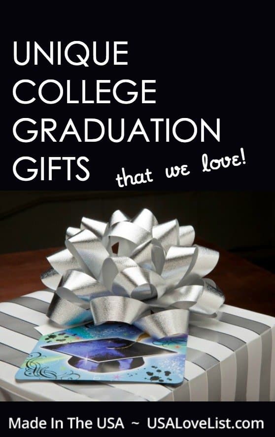 Unique College Graduation gifts that we love, all American made