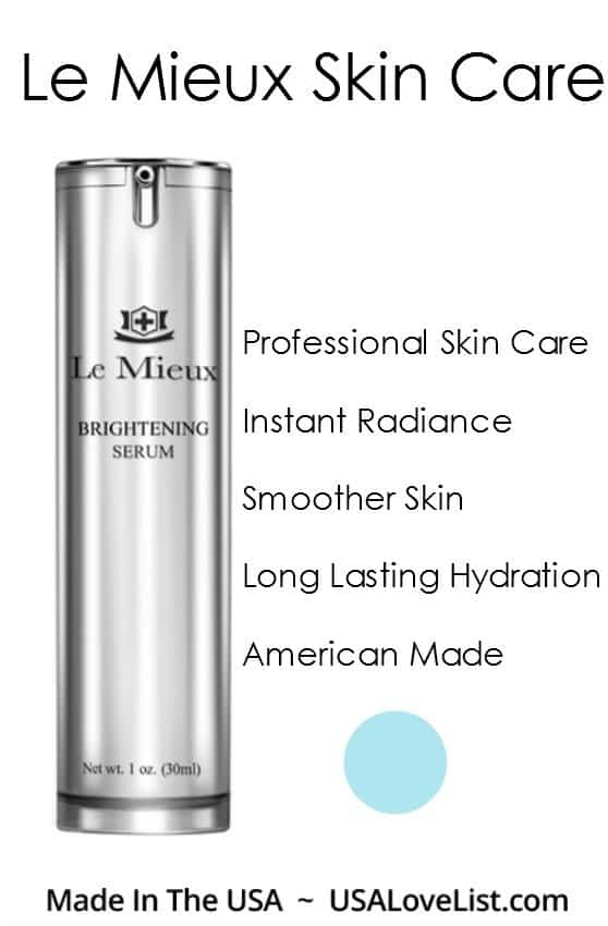 Le Mieux skin care:Made in USA Brightnening Serum Review #skincare #review #usalovelisted #serum
