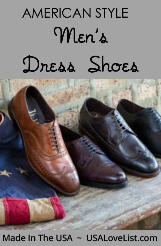 Made in USA Mens Dress Shoes via USAlovelist.com #USAlovelisted