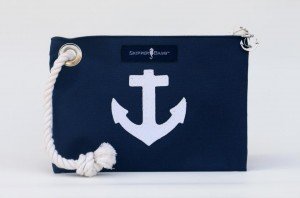 navy wristlet