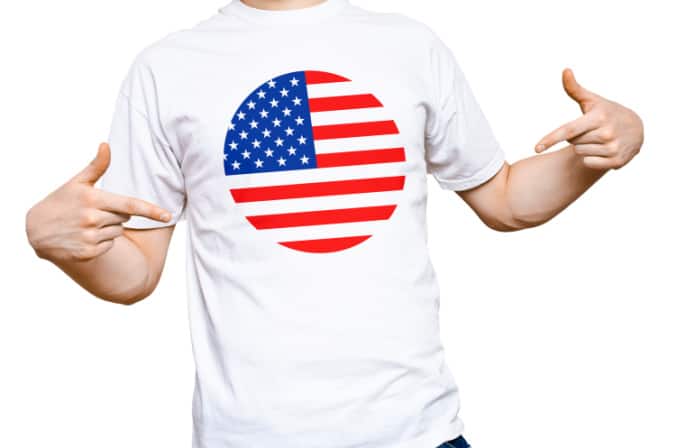 American Flag T-Shirts and Patriotic Clothing Made in the USA