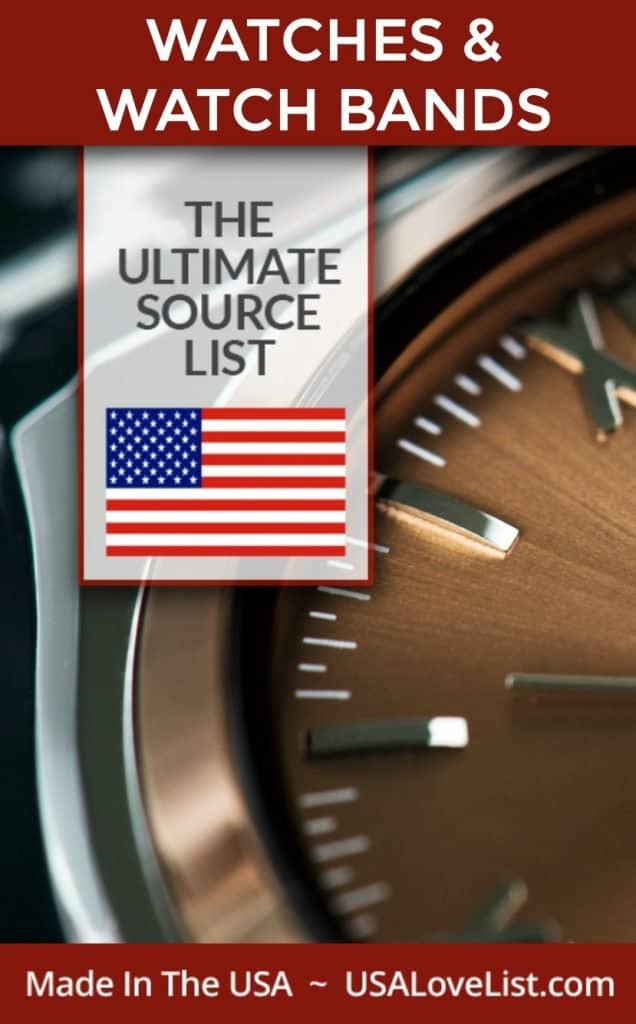 Made in USA Watches and Watch Bands via USA Love List 