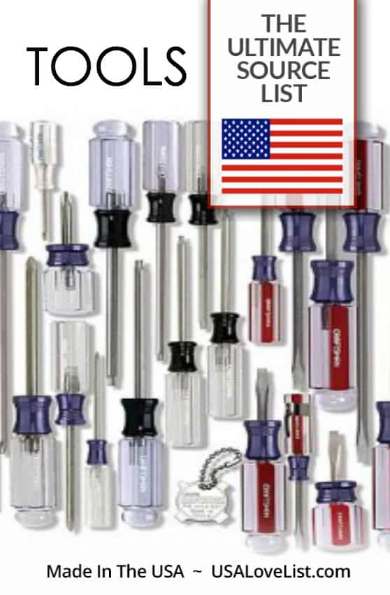 Ultimate source list of tools made in the USA.