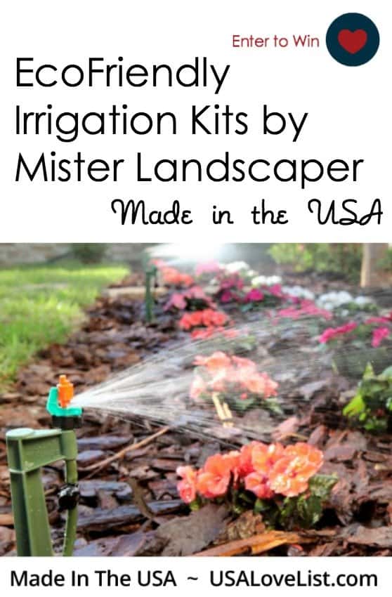 EcoFriendly irrigation kits garden watering systems Conserve water Made in USA