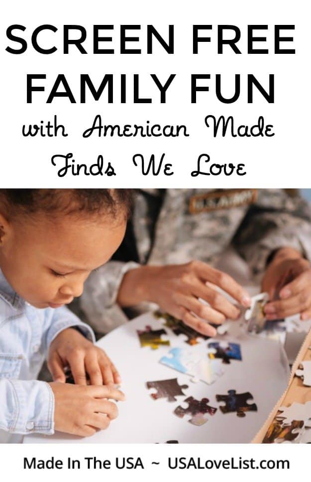 Screen Free Family Fun with American made products we love