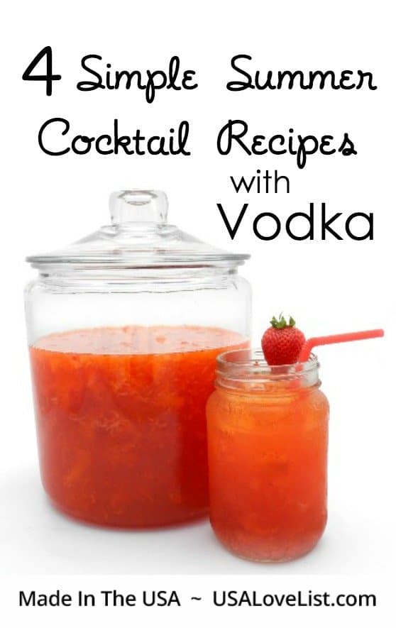 Summer cocktail recipes with vodka Summer drinks we love via USALoveList.com #summer #drinks #vodka