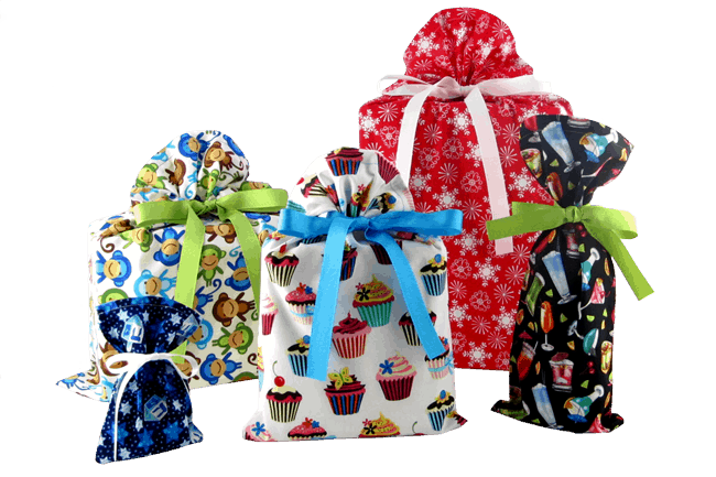 VZ Wraps Reusable Fabric Gift Bags: A Christmas in July Giveaway Event!