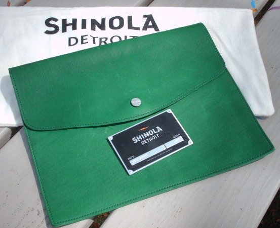 Shinola Leather Tech Envelope. American Made Tech Accessories via USA Love List