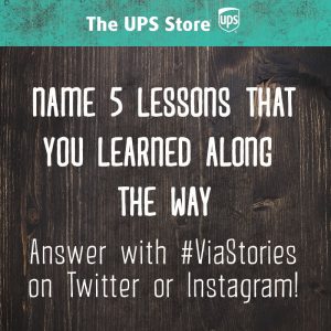 The UPS Store #ViaStories - Tell Us Your Story Of How You Got To Where You Are Today. Read USALoveList.com's Story Here. 