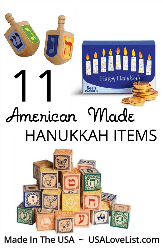 American made Hanukkah items Hanukkah necessities made in USA