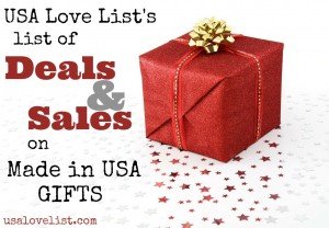 Want to buy American Made gifts? Check this list of Deals and Sales TODAY!