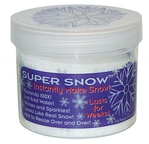 Made your own snow with Super Snow! #madeinUSA