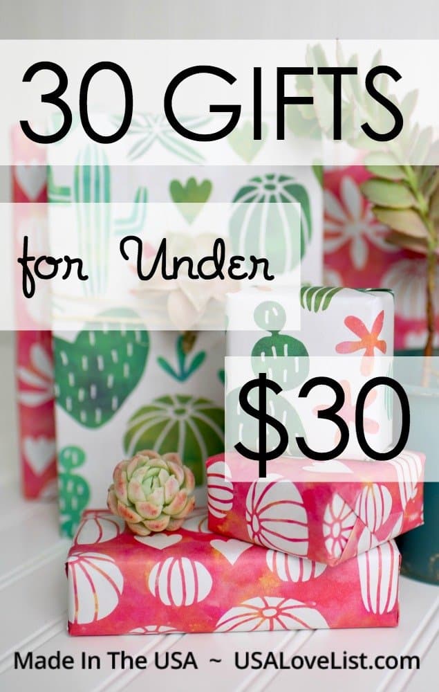 Sarah's Picks! 30 American Made Gifts Under $30
