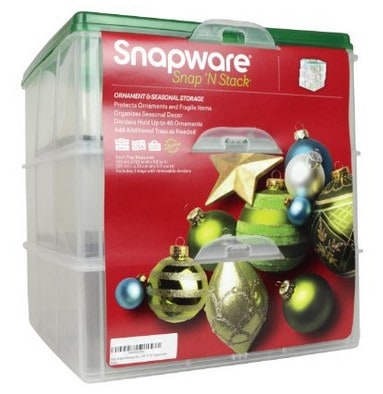 Snapware ornament storage | Christmas decoration storage containers | Made in USA