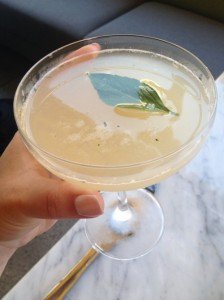 Thai-Basil Grapefruit Martini With Square One Organic Vodka